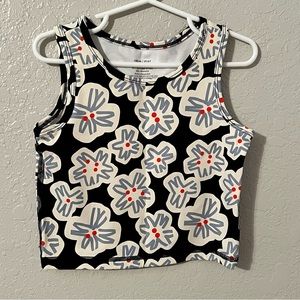 Hanna Andersson Girl’s Active MadeToStretch Tank Top Tropical Lily Size 6-7